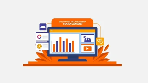 Customer relationship management. Stock Footage 297249240