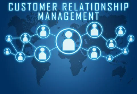 Customer relationship management Illustrazione stock