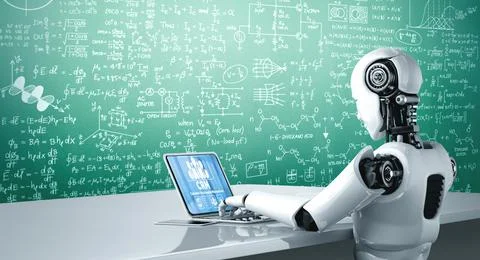 Customer relationship management system on modish computer for CRM business Illustrazione stock