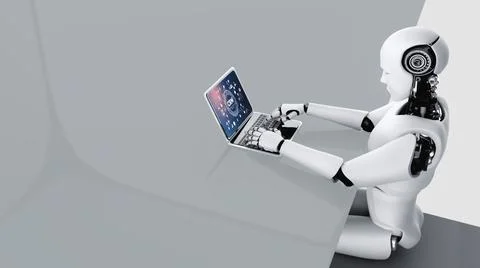Customer relationship management system on modish computer for CRM business Stock Illustration