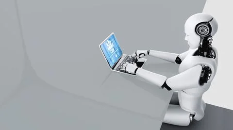 Customer relationship management system on modish computer for CRM business Stock Illustration
