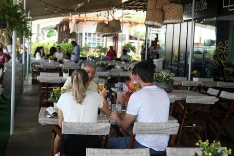 Customer in restaurant Stock Photos