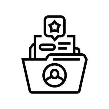 Customer retention technical sales engineer line icon vector illustration Stock Illustration