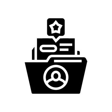 Customer retention technical sales engineer glyph icon vector illustration 스톡 일러스트