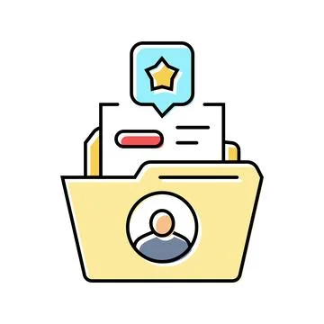 Customer retention technical sales engineer color icon vector illustration Stock Illustration