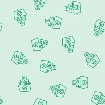 Customer retention technical sales engineer line seamless pattern イラスト素材