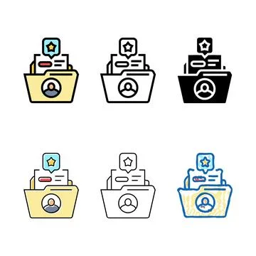 Customer retention technical sales range engineer color icon vector Illustrazione stock