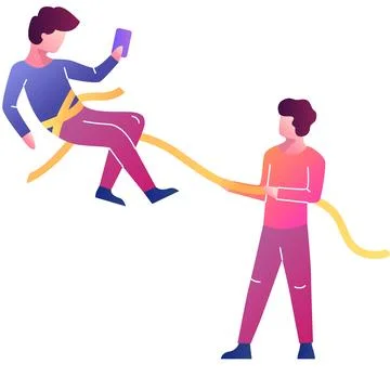 Customer retention vector icon isolated on white Stock Illustration