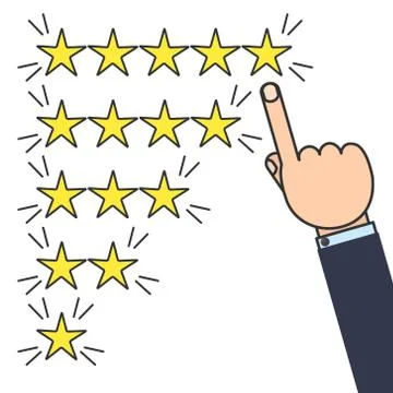 Customer review concept Stock Illustration