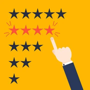 Customer review concept Stock Illustration