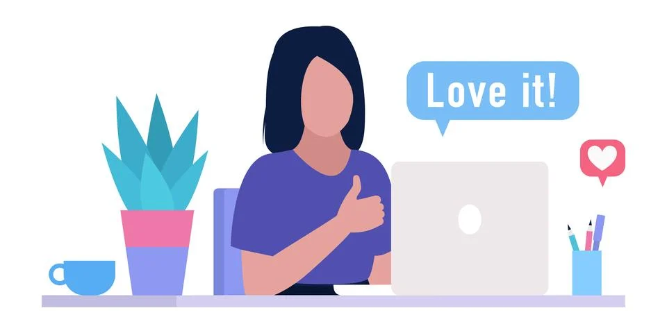 Customer review concept Stock Illustration