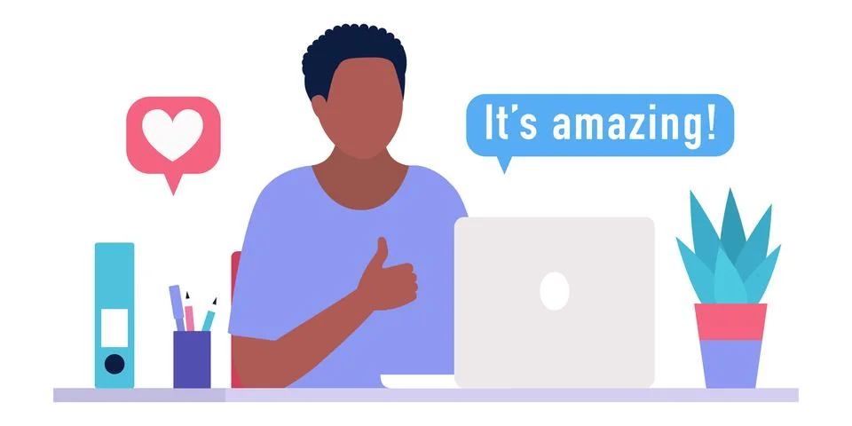 Customer review concept Stock Illustration
