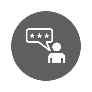 Customer Review icon. Stock Illustration