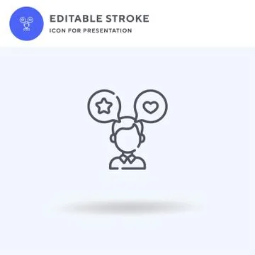 Customer Review icon vector, filled flat sign, solid pictogram isolated on white Illustrazione stock