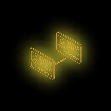 Customer review rating connecting with client profile isometric concept Ilustración de archivo