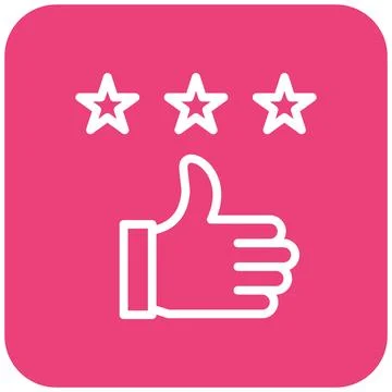 Customer Review Vector Icon Design Illustration Stock Illustration