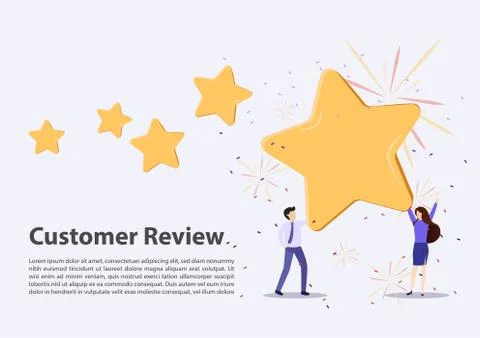 Customer reviews concept Stock Illustration