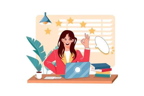 Customer Reviews Stock Illustration