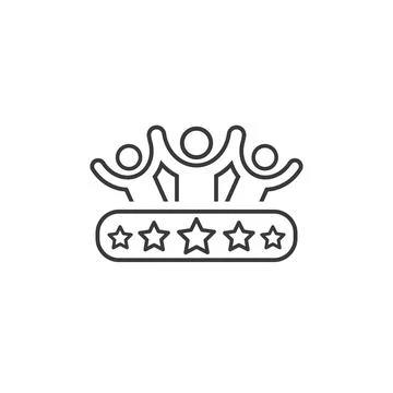 Customer reviews, rating, user feedback Stock Illustration