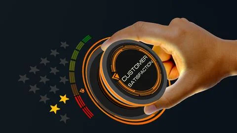 CUSTOMER SATISFACTION 2 STAR Illustrazione stock