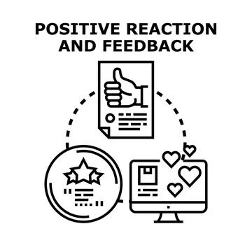 Customer satisfaction and positive feedback concept vector Stock Illustration