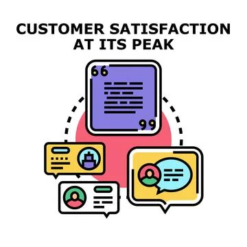 Customer satisfaction feedback rating and testimonial review concept Stock Illustration