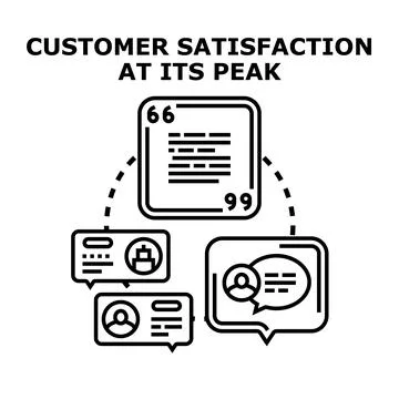Customer satisfaction feedback rating and testimonial review concept Stock Illustration
