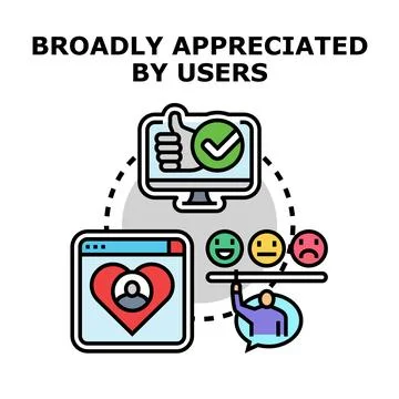Customer satisfaction feedback rating on website user experience Stock Illustration