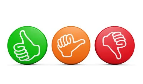 Customer Satisfaction Feedback Review Buttons Stock Illustration