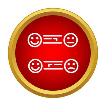 Customer satisfaction feedback scale rating icons Stock Illustration