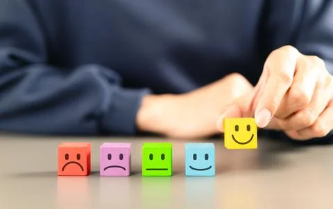 Customer satisfaction feedback survey concept. Stock Photos