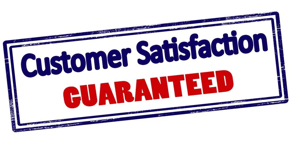 Customer satisfaction guaranteed Ilustración de archivo
