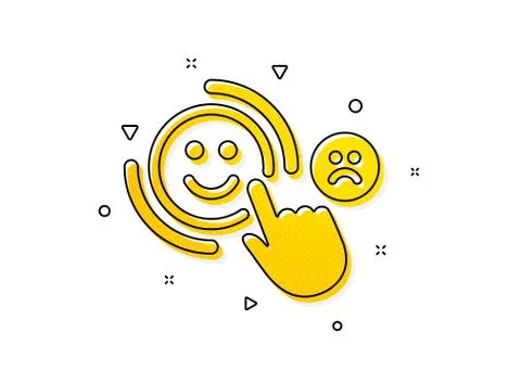 Customer satisfaction icon. Positive feedback sign. Vector Stock Illustration