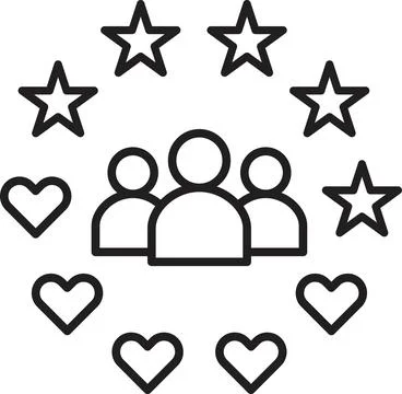 Customer satisfaction icon vector Stock Illustration