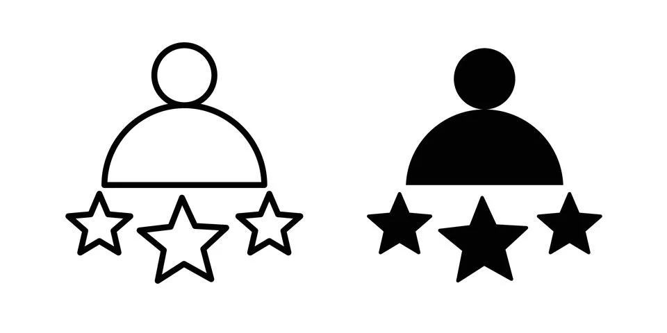 Customer satisfaction icon vector symbol graphics Stock Illustration