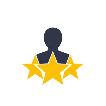 Customer satisfaction icon on white Stock Illustration