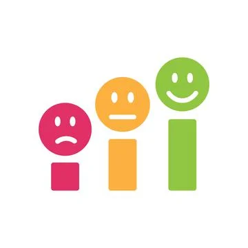 Customer satisfaction or positive feedback sign. Stock Illustration