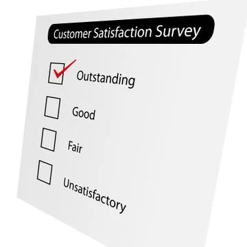 Customer satisfaction rating Illustrazione stock