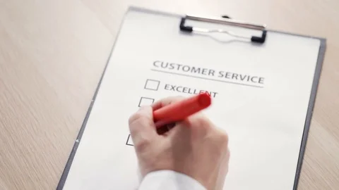 Customer Satisfaction Survey Video stock 97234643