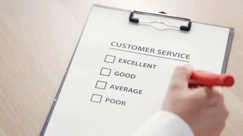 Customer Satisfaction Survey Video stock 97238491