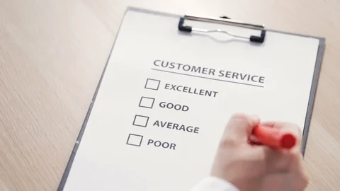 Customer Satisfaction Survey Video stock 97238501