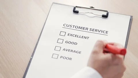 Customer Satisfaction Survey Video stock 97238527