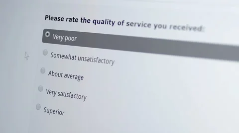 Customer Satisfaction Survey Macro Bad 스톡 동영상 61781288