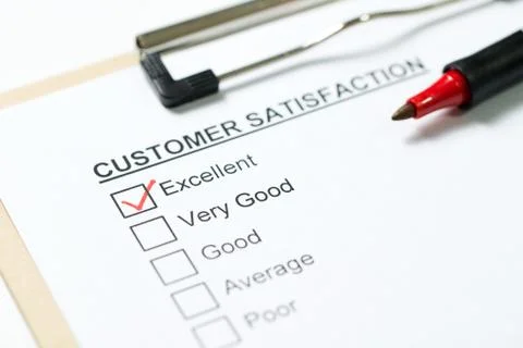 Customer satisfaction survey Stock Photos