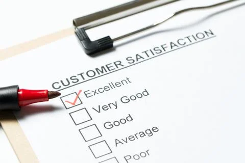 Customer satisfaction survey Stock Photos