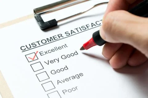 Customer satisfaction survey Stock Photos