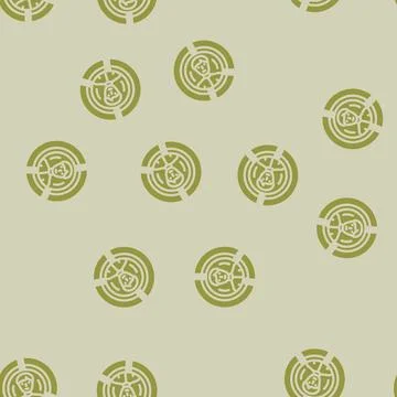 Customer segmentation business process glyph vector seamless pattern Stock Illustration