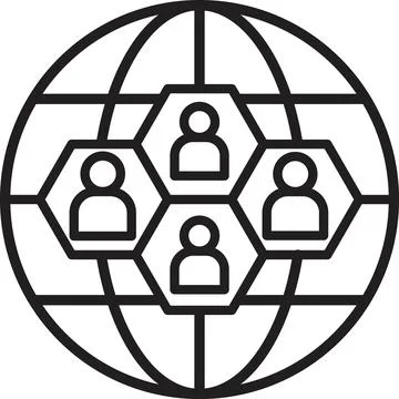 Customer segmentation icon vector Stock Illustration