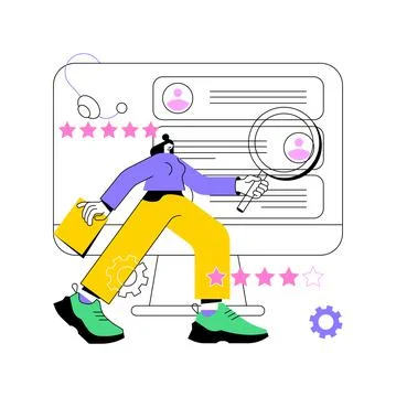 Customer self-service abstract concept vector illustration. Stock Illustration