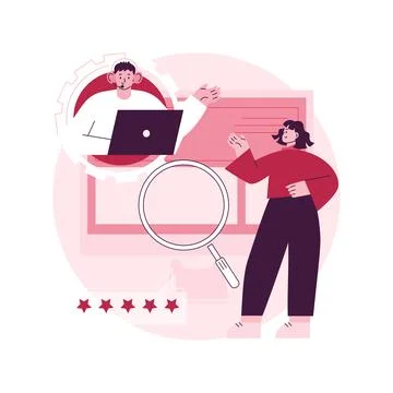 Customer self-service abstract concept vector illustration. Stock Illustration